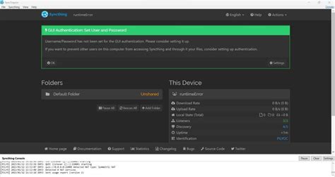 syncthing win10.